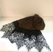 Load image into Gallery viewer, SHAWLS - Lux Chiffon wt Soft French Lace
