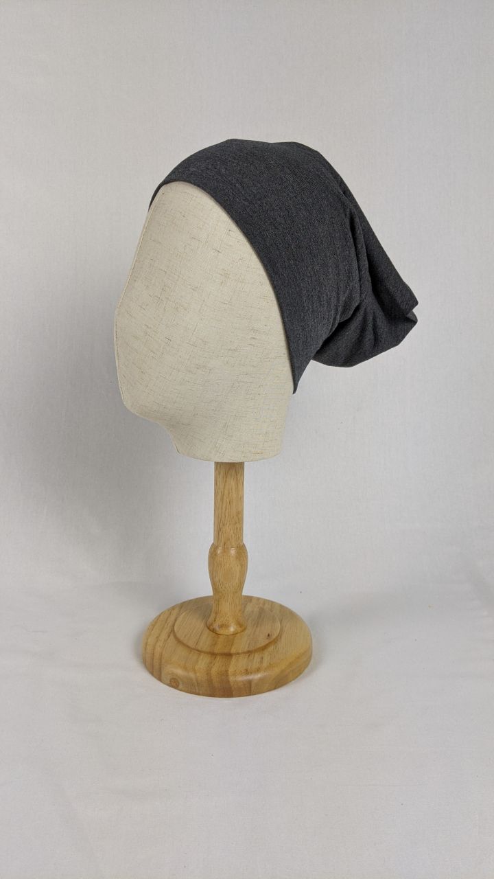 Misty Dark Grey headscarf