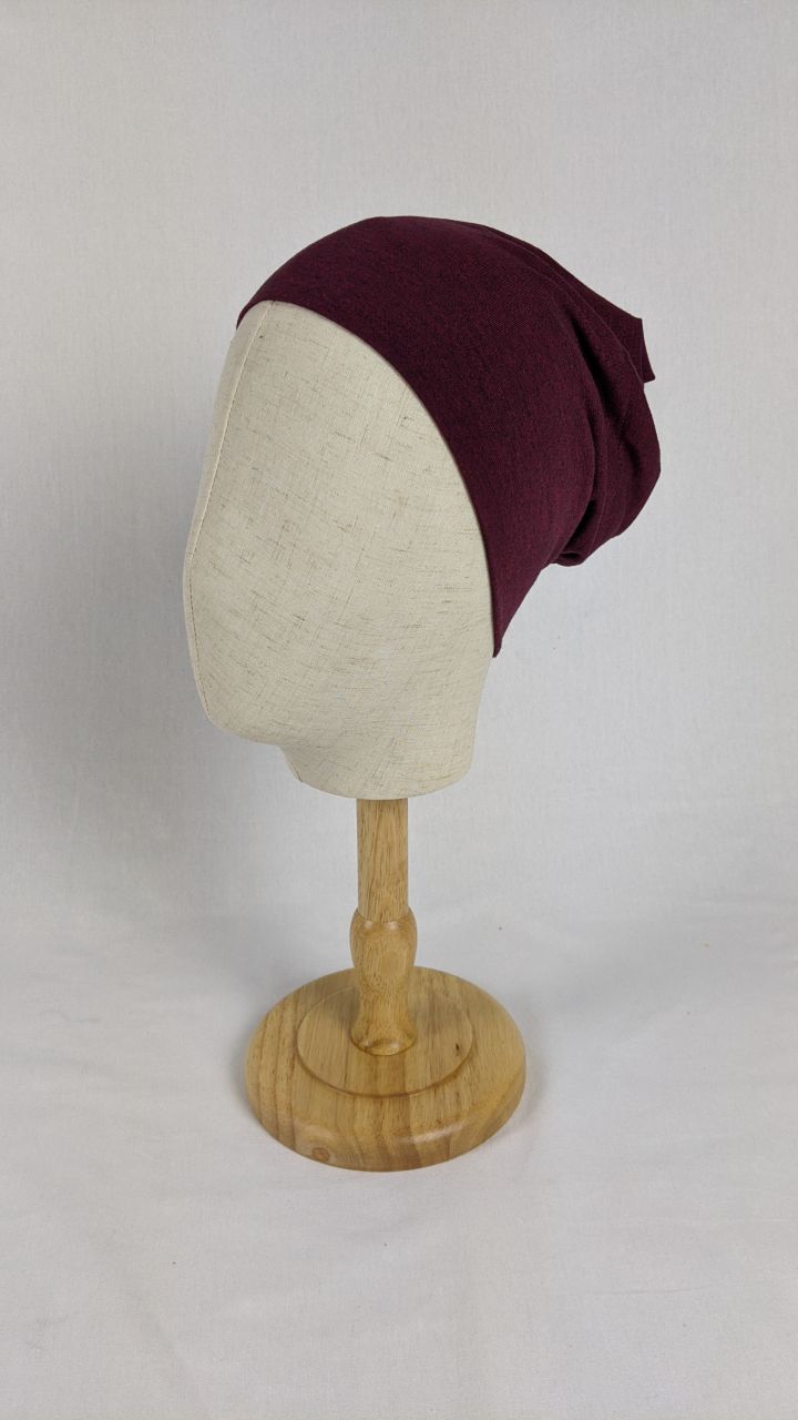 Misty Dark Burgundy headscarf